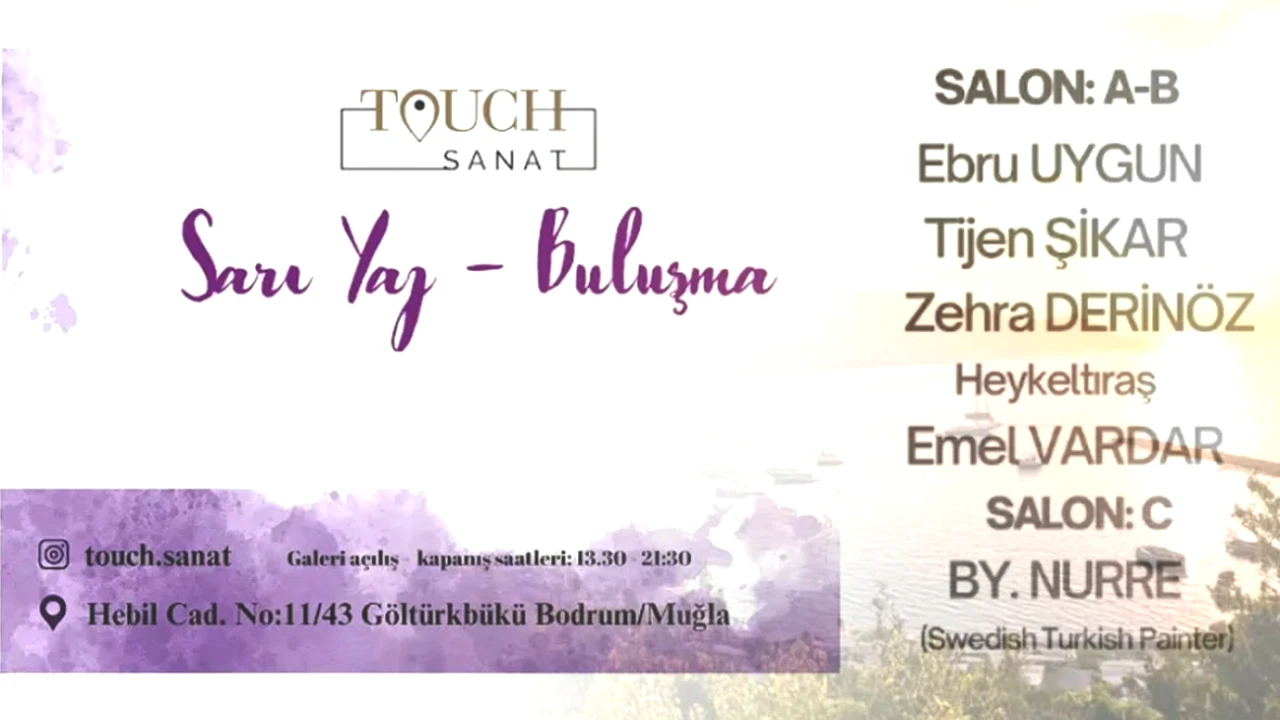Bodrum'da Sanatla Yazı Birleştiren 'Sarı Yaz Buluşma' Sergisi Açılıyor!